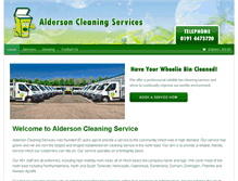 Tablet Screenshot of aldersoncleaningservices.com